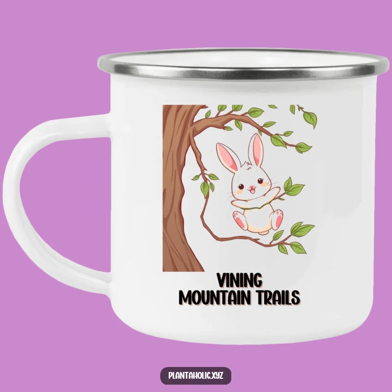 Funny Rabbit Vine Swing Camping Mug - Playful Explorer's Gift